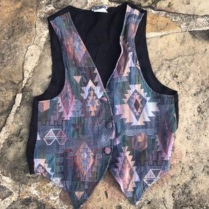 Vintage Hot Stuff Aztec Vest Sz M
